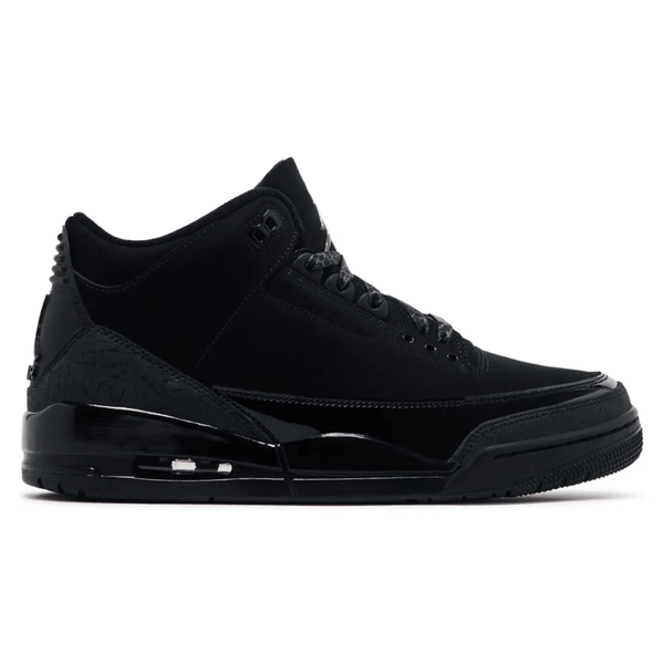 Nike Air Jordan 3 Retro Black Cat 2025 sneakers side profile