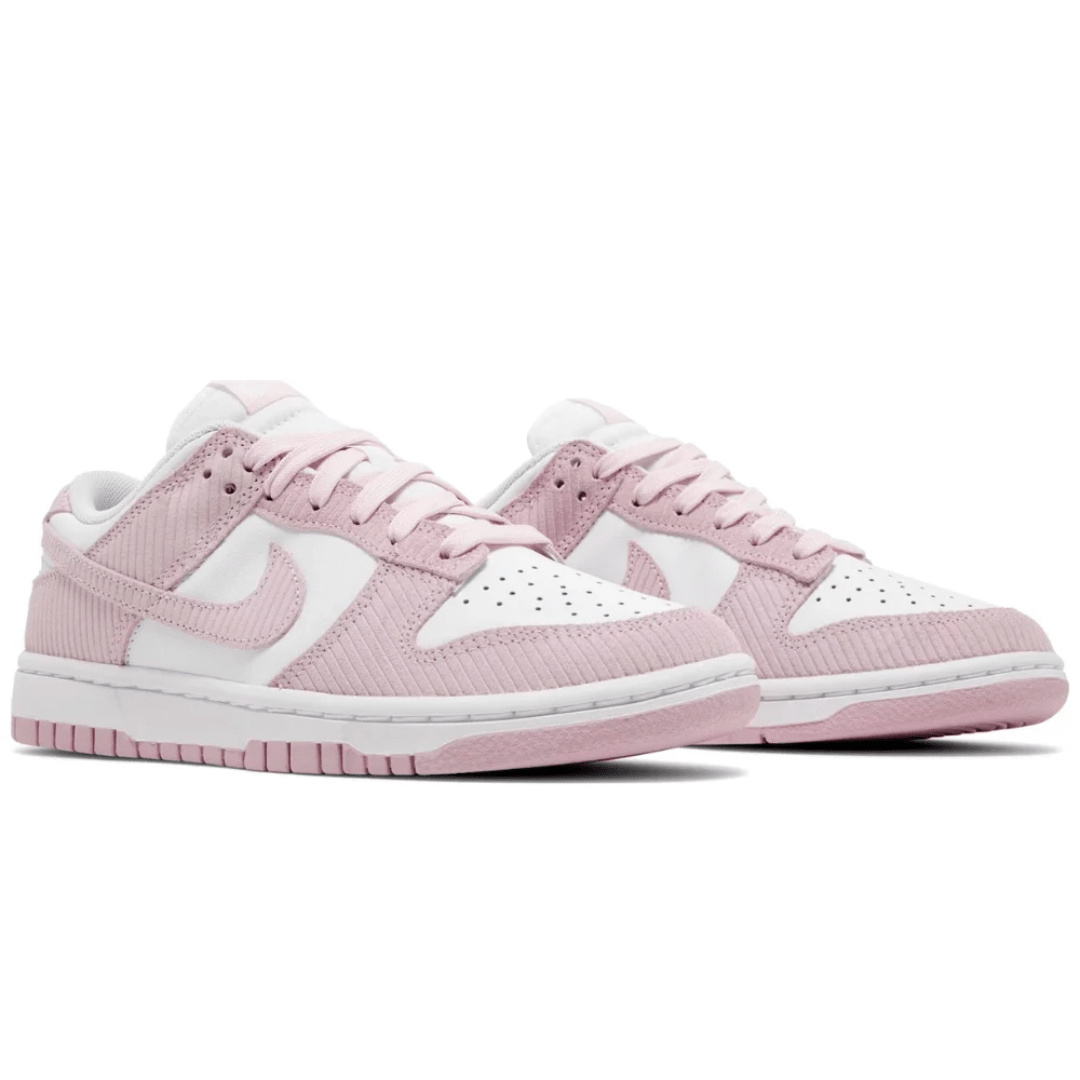 Nike Dunk Low Pink Corduroy sneakers toe box
