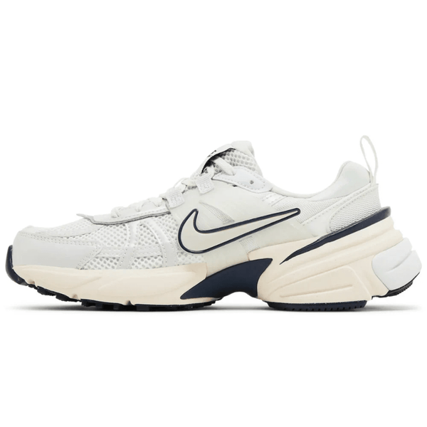 Nike V2K Run Platinum Tint Guava Ice sneakers on feet Dubai
