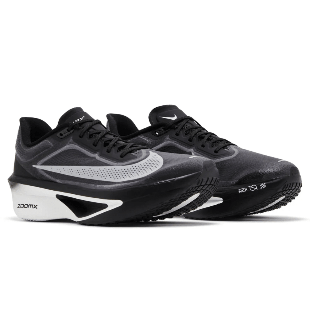 Nike Zoom Fly 6 Black Light Smoke Grey White close-up detail