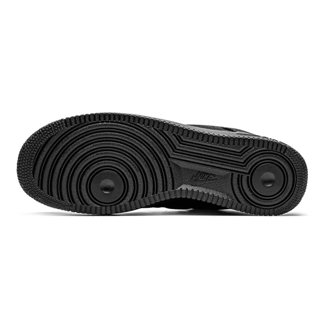 Nike x Stussy Air Force 1 Low sneakers "BLACK" heel view