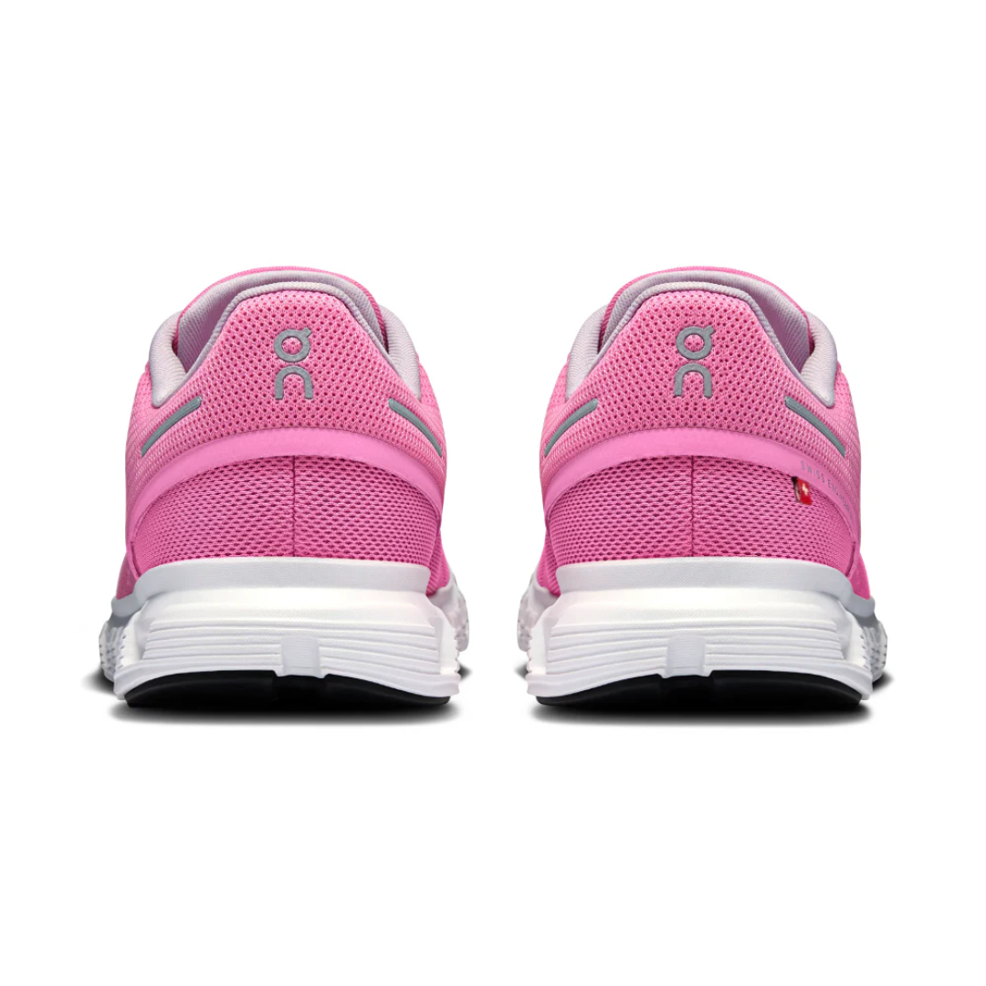 On Cloud 6 Raspberry White heel view