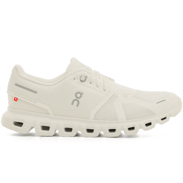 On Cloud 6 White White side profile