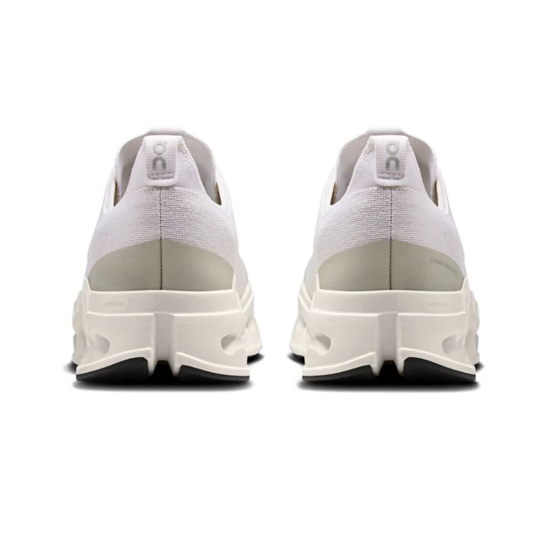 On Cloudsurfer Max White White heel view