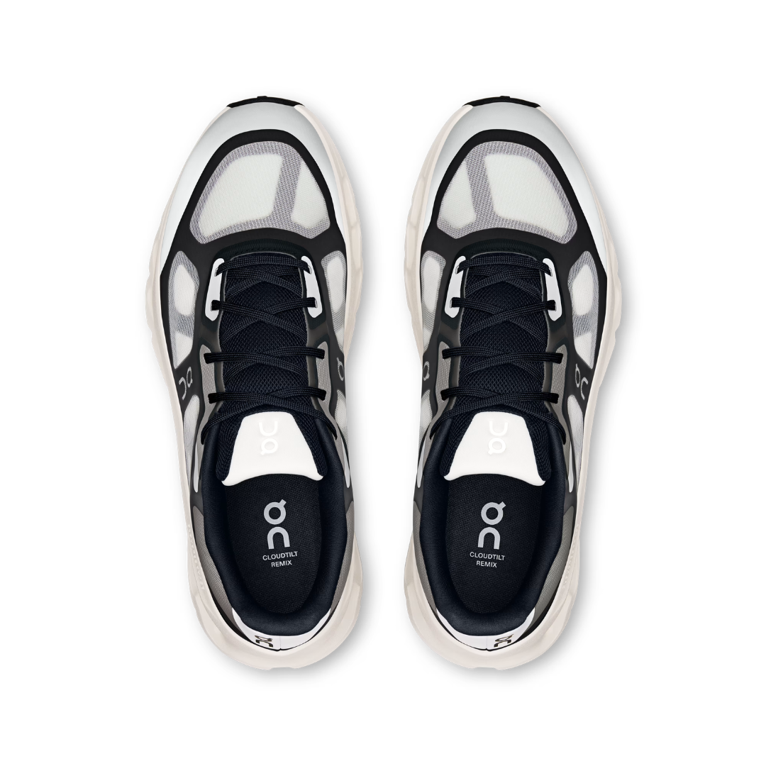 Layered upper and standard laces of On Cloudtilt Remix