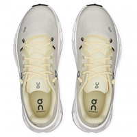 Front view of On Cloudtilt Castor Pearl walking shoes