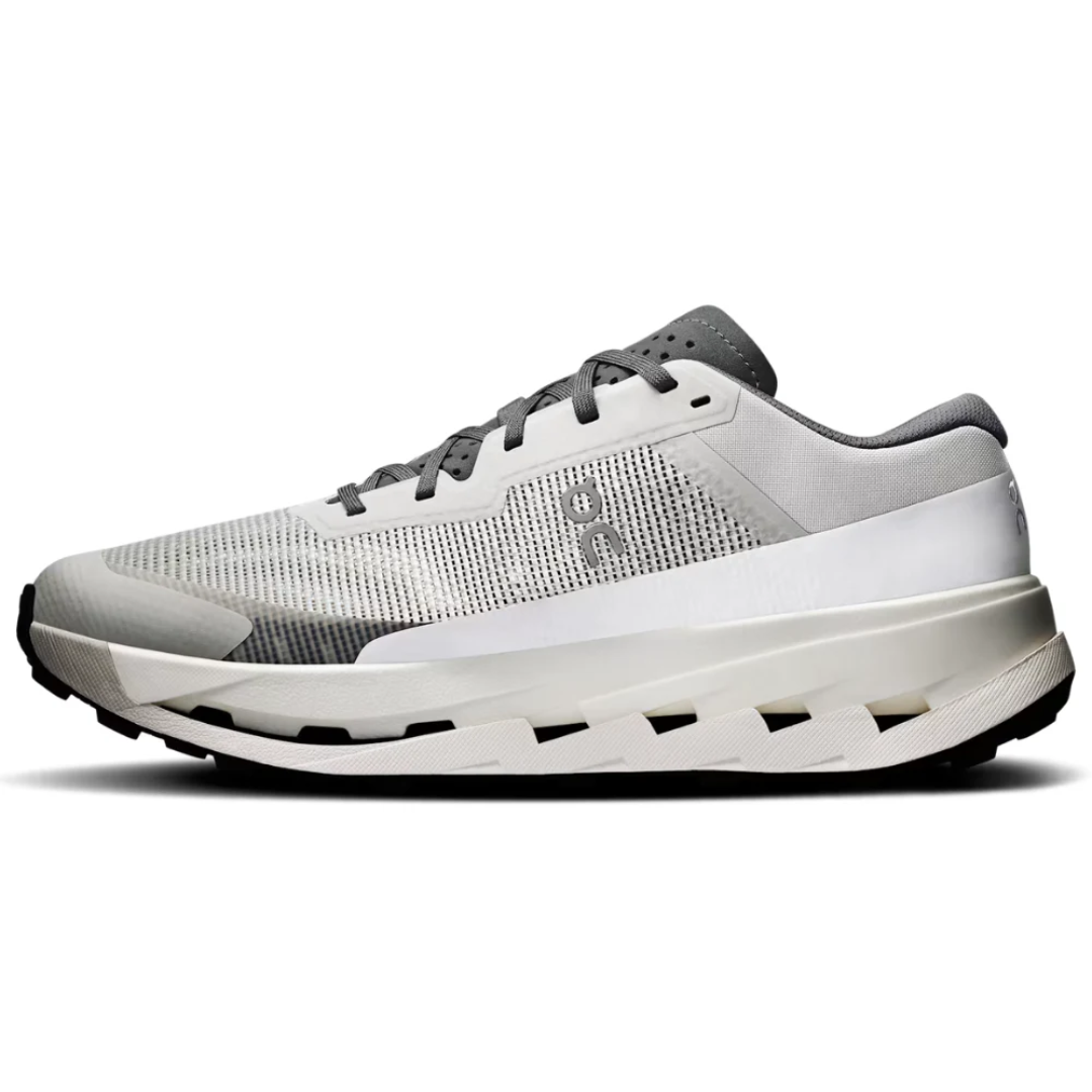 On Running Cloudultra 3 Rock White heel view