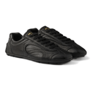 Prada Montecarlo Re-edition 2005 Antiqued Nappa Leather Sneakers Black upper detail