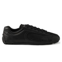 Prada Montecarlo Re-edition 2005 Antiqued Nappa Leather Sneakers Black side profile