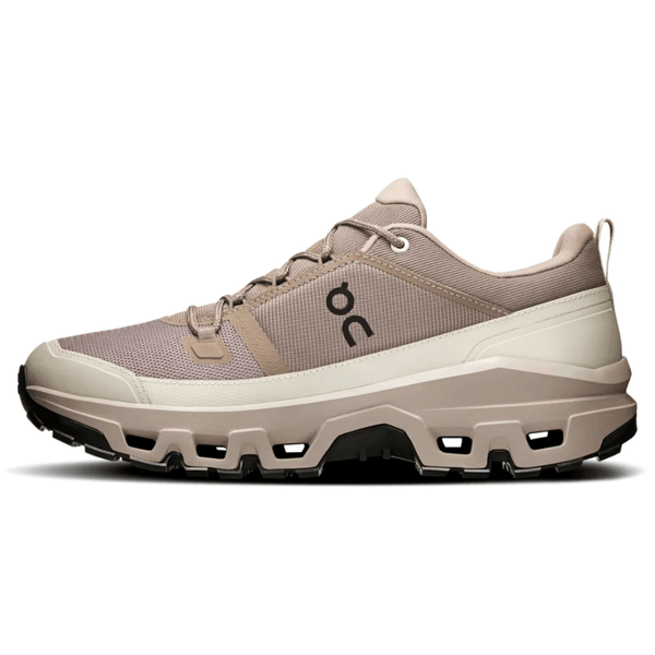 On Cloudrock Low Waterproof Cinder Fog on feet Dubai