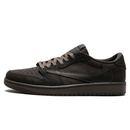 Travis Scott x Air Jordan 1 Low OG Velvet Brown on feet Dubai