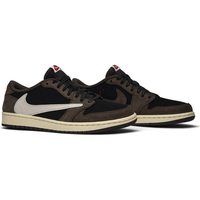 Travis Scott x Air Jordan 1 Low Mocha heel view