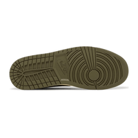 Travis Scott x Wmns Air Jordan 1 Retro Low OG Olive sneakers suede texture