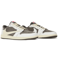 Travis Scott x Air Jordan 1 Retro Low OG SP Reverse Mocha heel view