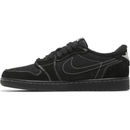 Travis Scott x Air Jordan 1 Low OG SP Black Phantom sneakers on feet Dubai