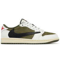 Travis Scott x Nike Air Jordan 1 Retro Low OG SP Reverse Olive Medium Olive sneakers side profile
