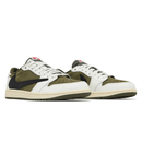 Travis Scott x Nike Air Jordan 1 Retro Low OG SP Reverse Olive Medium Olive sneakers heel view