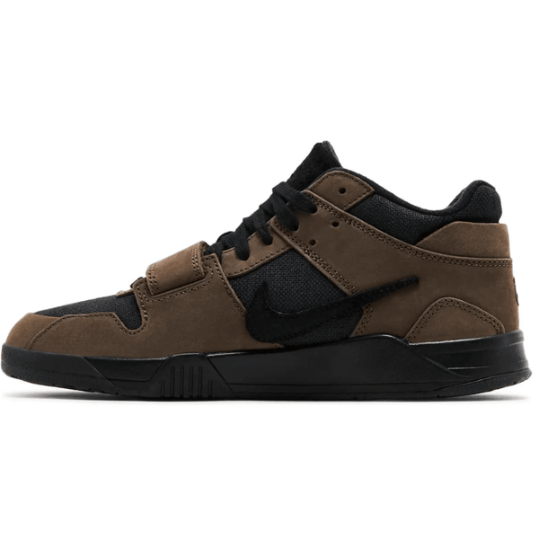 Travis Scott x Jordan Jumpman Jack TR Dark Mocha sneakers on feet Dubai