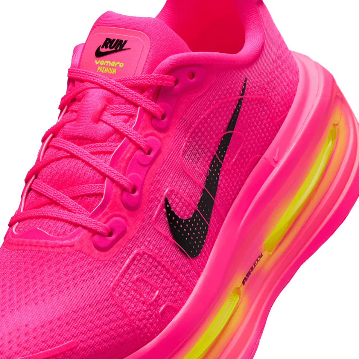 Nike Vomero Premium Hyper Pink Premiun Sneakers feet on Dubai