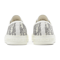 Walk’N’Dior Embroidered Canvas Low Grey sneakers heel view