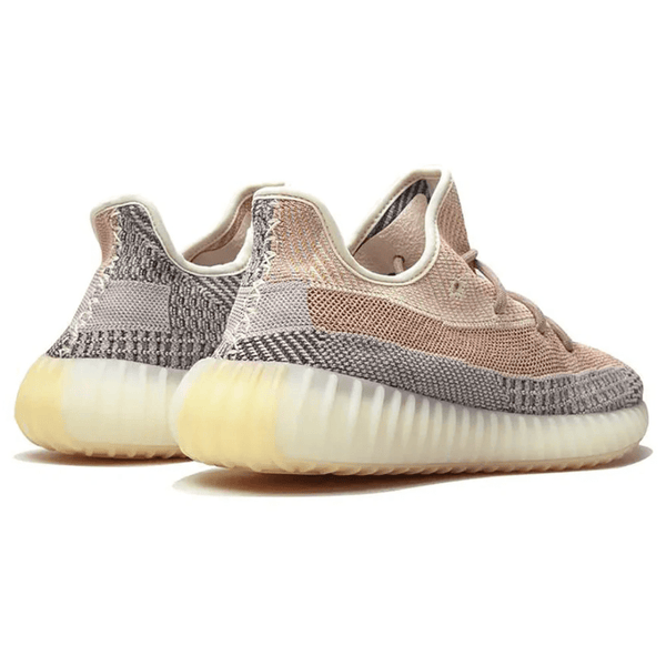 Yeezy Boost 350 V2 Ash Pearl sneakers on feet Dubai