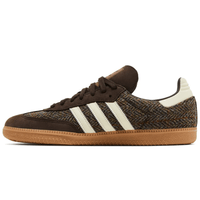 adidas Samba OG Tweed Pack Dark Brown sneakers on feet Dubai